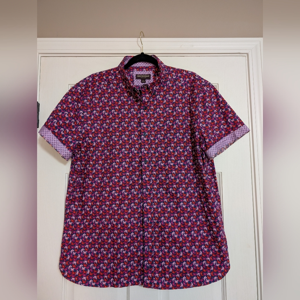 Johnston & Murphy Mens Crab Printed Shirt